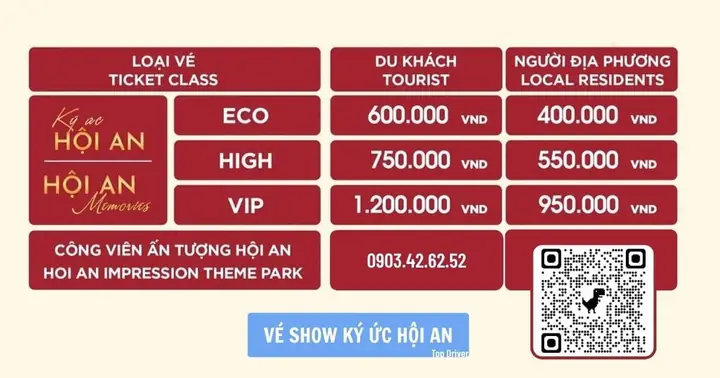 Khám Phá Ký Ức Hội An: Lịch Diễn, Giá Vé Và Ưu Đãi