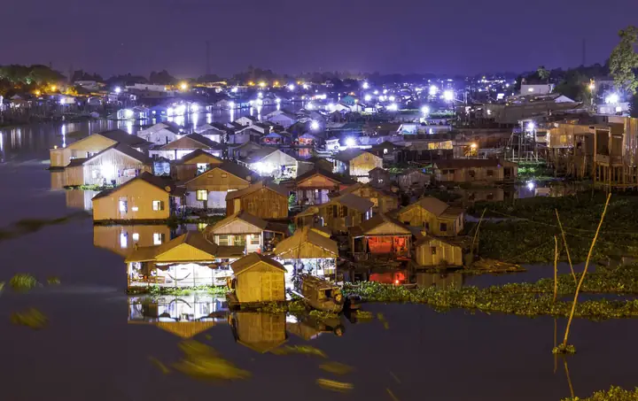 Làng Nổi Cá Bè Châu Đốc: Điểm Sáng Độc Nhất Với Cuộc Sống Trên Sông Hậu