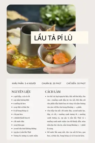 Lẩu Tả Pí Lù Là Gì? Khám Phá Nguồn Gốc, Đặc Điểm Và Cách Thưởng Thức Món Ăn Đặc Sắc