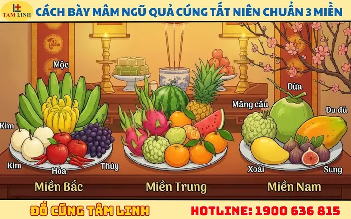 Hướng Dẫn Chi Tiết Về Mâm Ngũ Quả Cúng Tất Niên