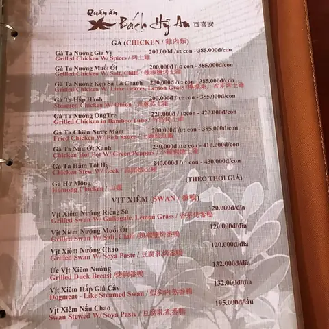 Đánh Giá Chi Tiết Menu Bách Hỷ An – Nhà Hàng Ẩm Thực Đặc Sắc Tại Bảo Lộc