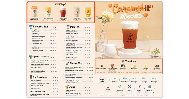 Menu Trà Sữa Koi Thủ Đức: Đánh Giá Chi Tiết 10 Món Nên Thử