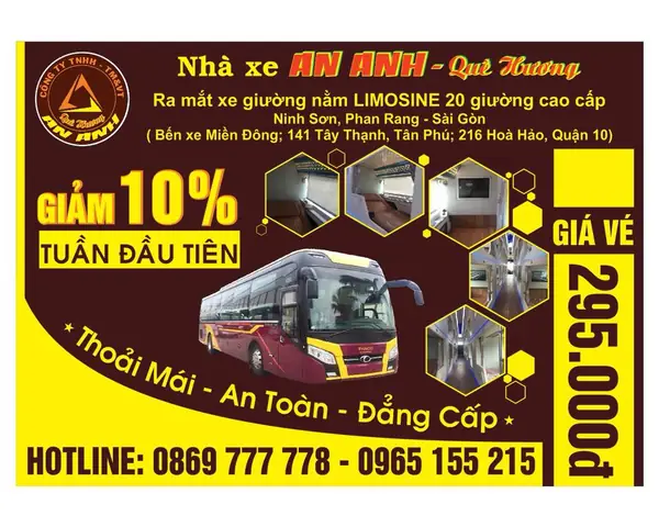 An Anh Limousine: Giá Vé, Lịch Trình & Thông Tin