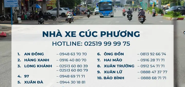 Nhà Xe Võ Cúc Phương: Địa Chỉ & Sđt Đặt Vé