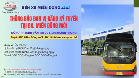 Địa Chỉ, Sđt & Lịch Trình Nhà Xe Quốc Dũng (thùy Linh)
