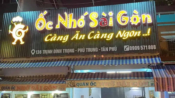 Khám Phá Ốc Nhớ Sài Gòn – Quán Ốc Ngon Tại Tân Phú