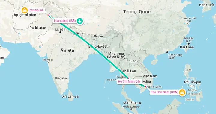 Thời Gian Bay Từ Việt Nam Đến Pakistan: Hướng Dẫn Chi Tiết