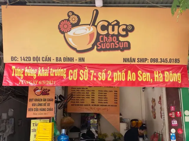 Khám Phá Cúc - Cháo Sườn Sụn Đội Cấn: Địa Chỉ, Giá & Đánh Giá Khám Phá Cúc - Cháo Sườn Sụn Đội Cấn: Địa Chỉ, Giá & Đánh Giá