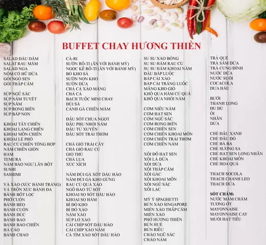 Khám Phá Buffet Chay Hương Thiền – Địa Chỉ, Thực Đơn & Giá Vé