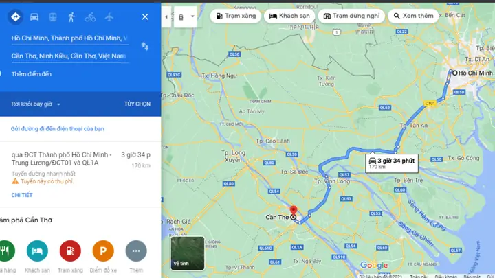 Xác Định Khoảng Cách Sài Gòn – Cần Thơ Và Cách Di Chuyển Nhanh