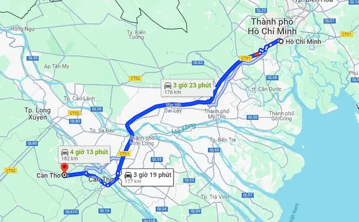 Xác Định Khoảng Cách Sài Gòn – Cần Thơ Và Cách Di Chuyển Nhanh