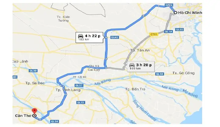 Xác Định Khoảng Cách Sài Gòn – Cần Thơ Và Cách Di Chuyển Nhanh