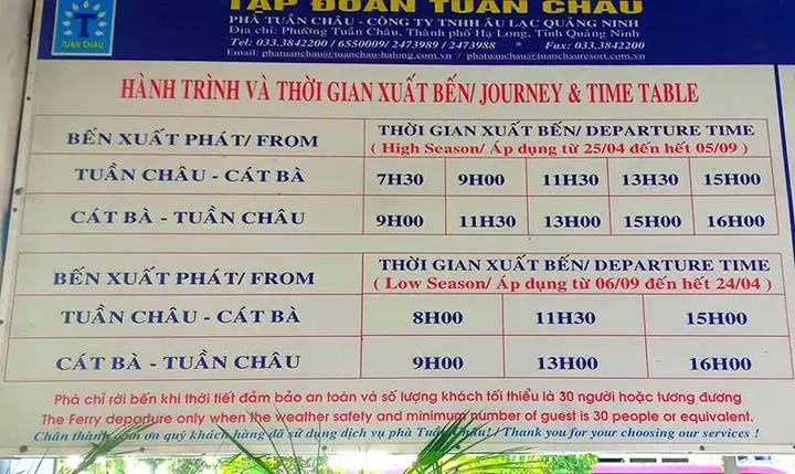 Hướng Dẫn Mua Và So Sánh Giá Vé Phà Đồng Bài Cho Mọi Phương Tiện