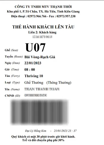 Cách Đặt Vé Phà Thạnh Thới: Lịch Chạy & Giá Vé