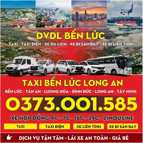 Khám Phá 8 Hãng Taxi Bến Lức Uy Tín, Giá Rẻ Cho Cư Dân