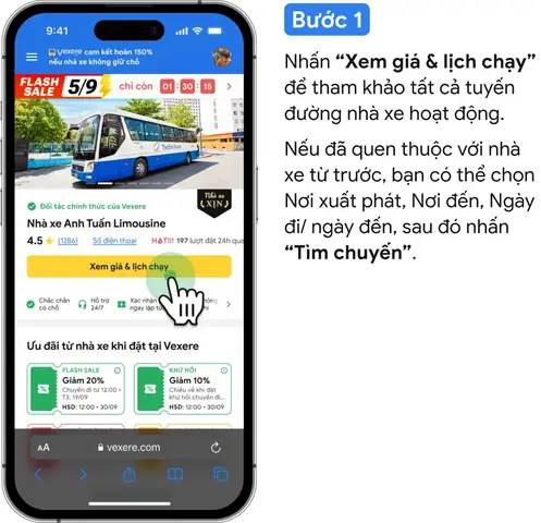 Xem Số Điện Thoại & Lịch Trình Nhà Xe Sáu Vải Cho Hành Khách