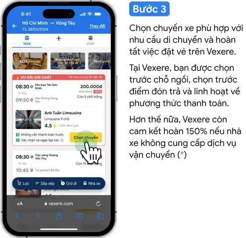 Xem Số Điện Thoại & Lịch Trình Nhà Xe Sáu Vải Cho Hành Khách
