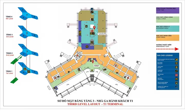 Sơ Đồ Sân Bay Nội Bài: Hướng Dẫn Đọc Và Di Chuyển Chi Tiết