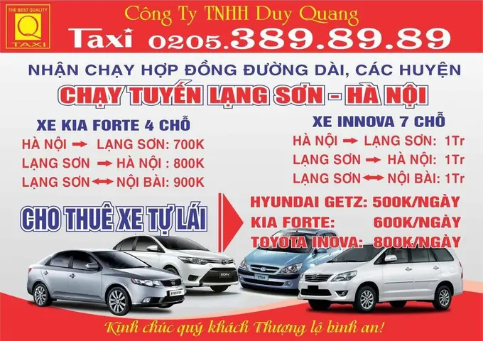 Đánh Giá Dịch Vụ Đưa Đón Của Taxi Đồng Đội – Lựa Chọn Hàng Đầu Ở Lạng Sơn