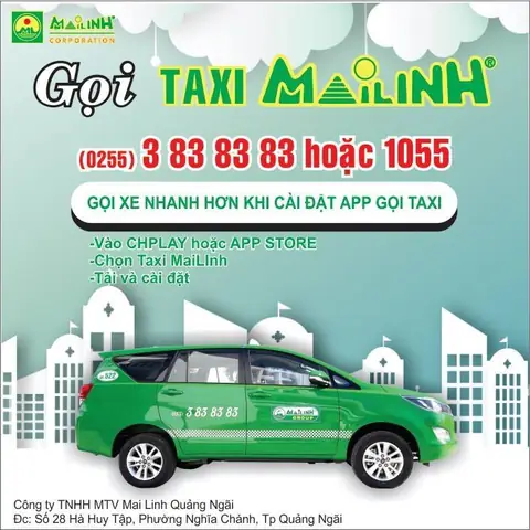 Số Taxi Mai Linh Quảng Ngãi: Hotline 1055, Giá Rẻ