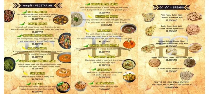 Xem Taj Grill Indian Restaurant – Thực Đơn, Giá & Không Gian