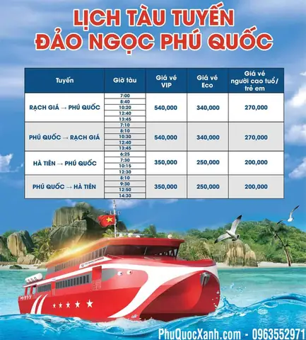 Tàu Đi Phú Quốc: Hãng Tàu, Giá Vé & Lịch Trình Tàu Đi Phú Quốc: Hãng Tàu, Giá Vé & Lịch Trình