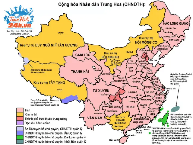 Tổ Chức Hành Chính Trung Quốc: Bản Đồ Du Lịch Thông Minh