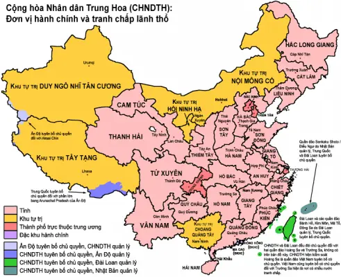Trung Quốc Chia Làm Mấy Nước? Tất Cả Các Khu Vực Và Lịch Sử