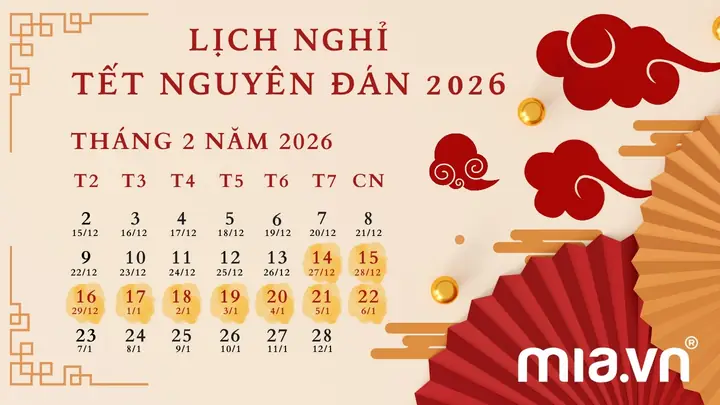 Đếm Ngược Ngày Còn Lại Đến Tết Nguyên Đán 2027 Cho Mọi Người Việt