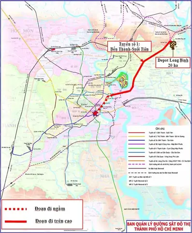 Hướng Dẫn Chi Tiết Tuyến Metro Số 1 Bến Thành – Suối Tiên Hướng Dẫn Chi Tiết Tuyến Metro Số 1 Bến Thành – Suối Tiên