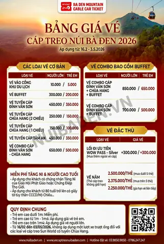 Vé Cáp Treo Núi Bà Đen: Đánh Giá Chi Tiết Trải Nghiệm & Lưu Ý Khi Mua Vé Vé Cáp Treo Núi Bà Đen: Đánh Giá Chi Tiết Trải Nghiệm & Lưu Ý Khi Mua Vé
