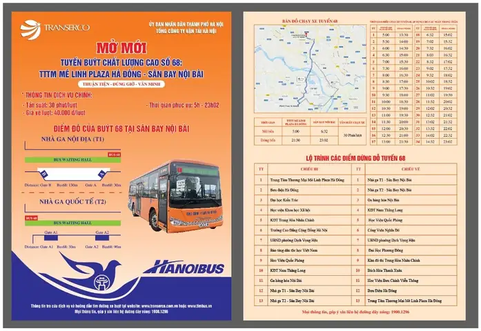 Hướng Dẫn Chi Tiết Tuyến Bus 68 Sân Bay Nội Bai Cho Hành Khách