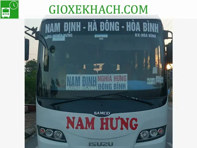 Xe Khách Nam Định → Hòa Bình: Lịch Trình, Giá Vé, Nhà Xe Uy Tín Xe Khách Nam Định → Hòa Bình: Lịch Trình, Giá Vé, Nhà Xe Uy Tín