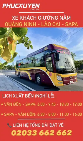 Lịch Trình Xe Phúc Xuyên: Quảng Ninh - Lào Cai