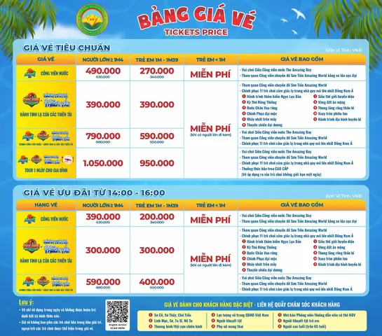 Giá Vé Công Viên Nước Sơn Tiên: Thông Tin Chi Tiết, Mức Giá Và Lưu Ý Khi Mua Vé