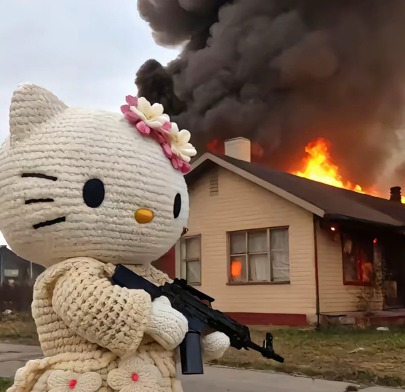 Hello kitty meme khiến ai cũng mỉm cười