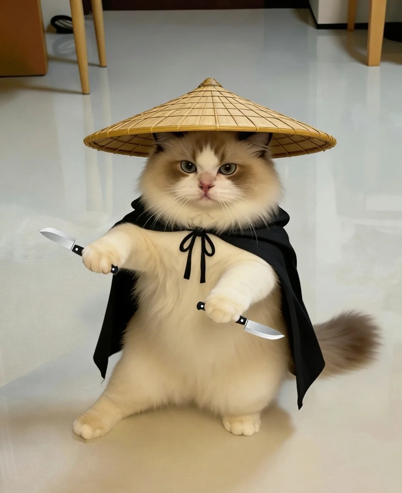 meme cầm dao 1