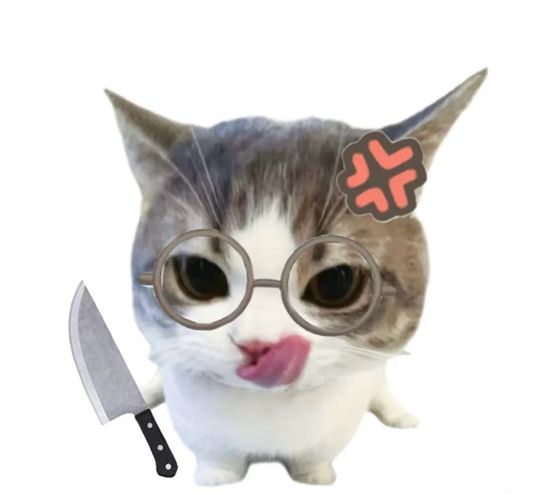meme cầm dao 3