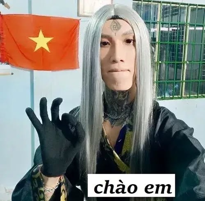 meme chào 1