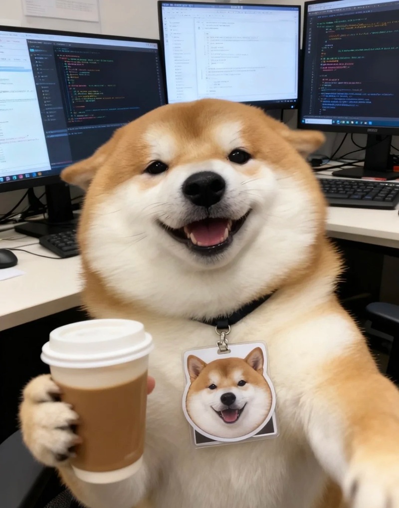 meme chó cười 27