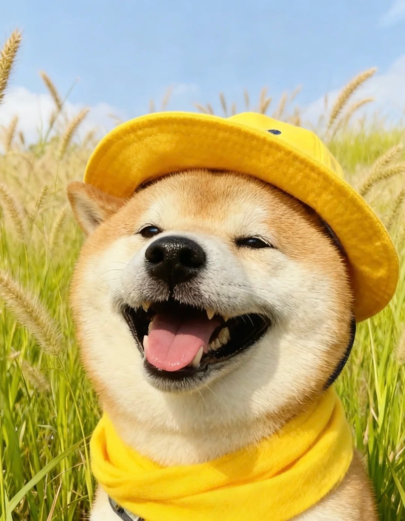 meme chó cười 34