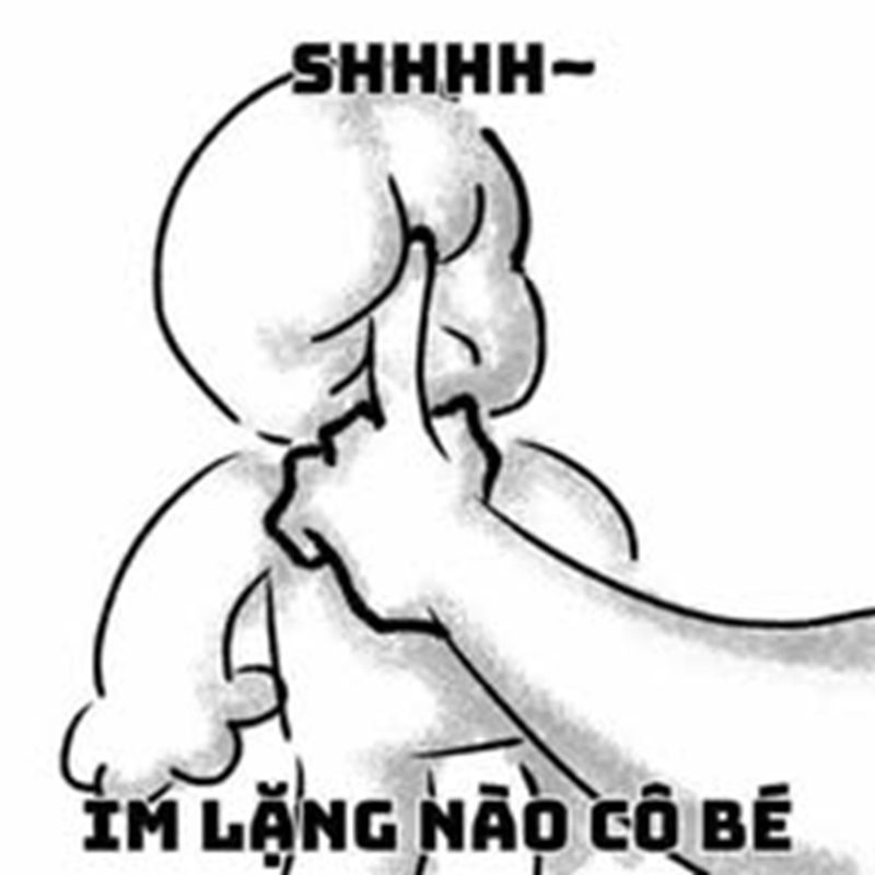 meme im lặng 18