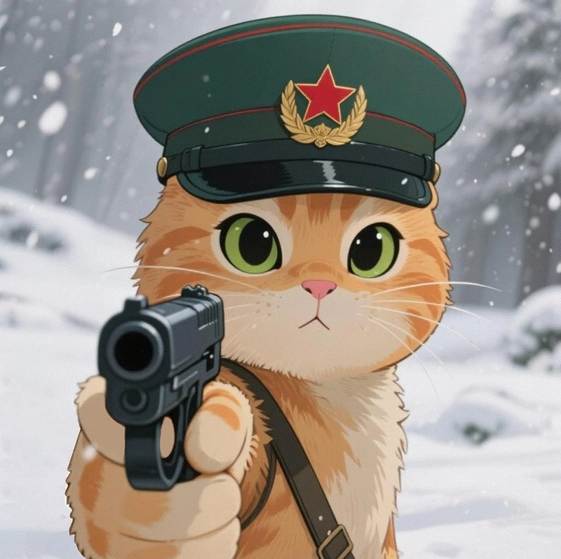 meme mèo cầm súng 25