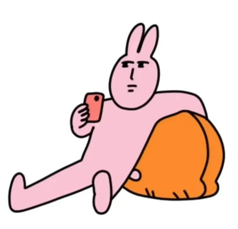 meme thỏ hồng 2
