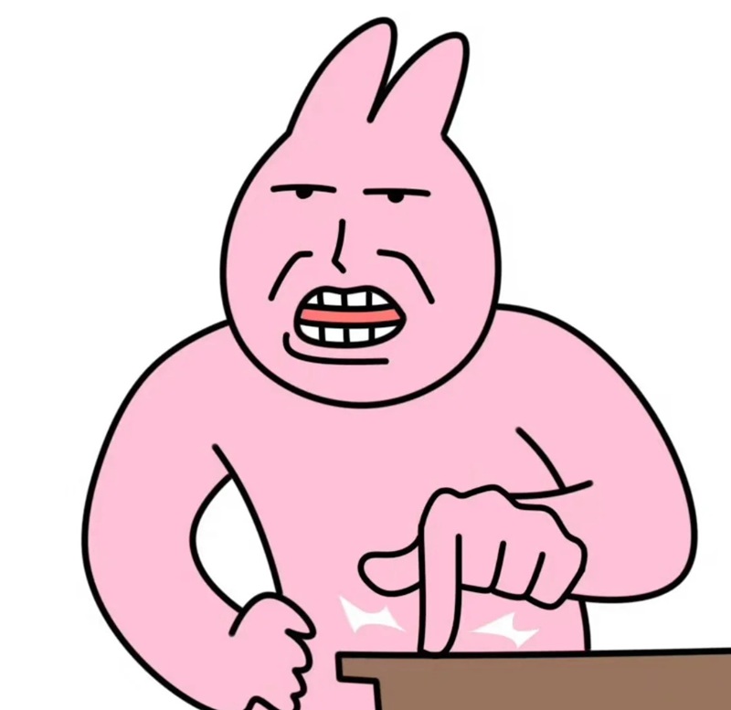 meme thỏ hồng 33