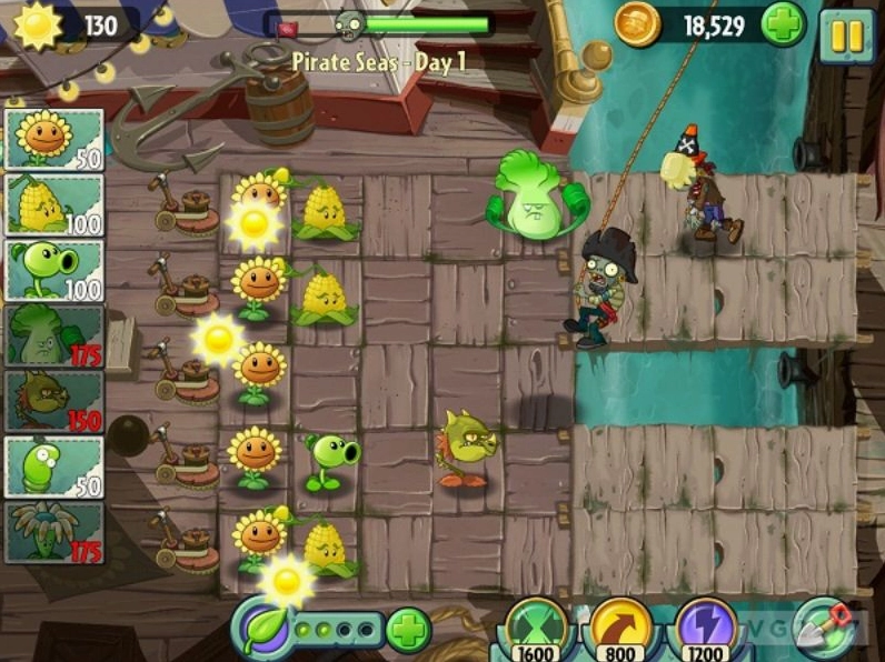 Plant Vs Zombie 2 Đồ họa nâng cấp và hiệu ứng chiến đấu sống động