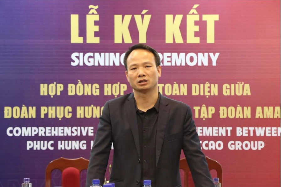Amaccao kí hợp đồng với đối tác
