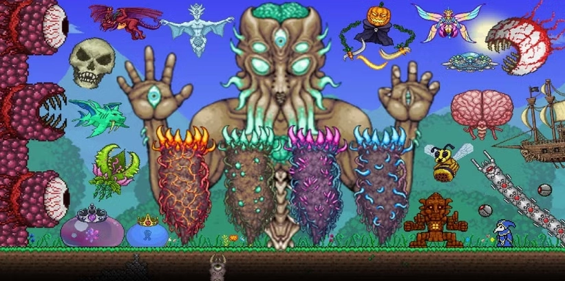 Boss trong Terraria với thiết kế đa dạng