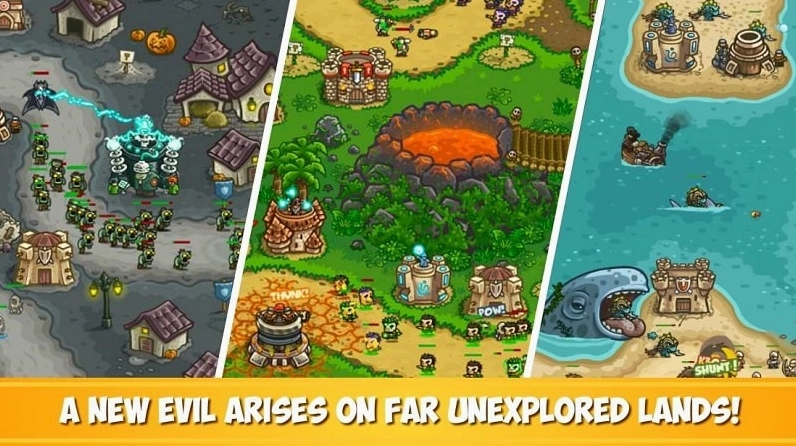 Các anh hùng trong Kingdom Rush Frontiers Mod Apk