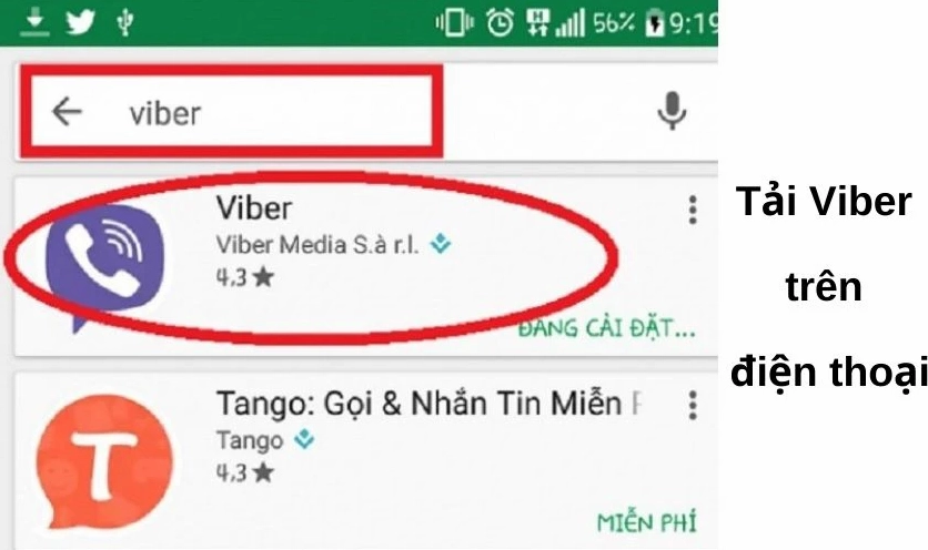 Cách cài đặt Viber cho điện thoại